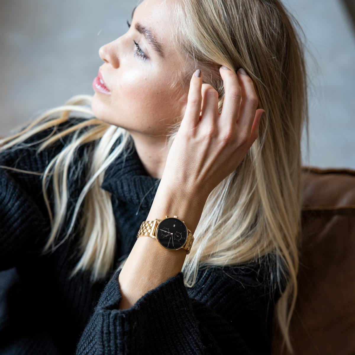 Chrono Small Gold Black Steel_thumbnail_1