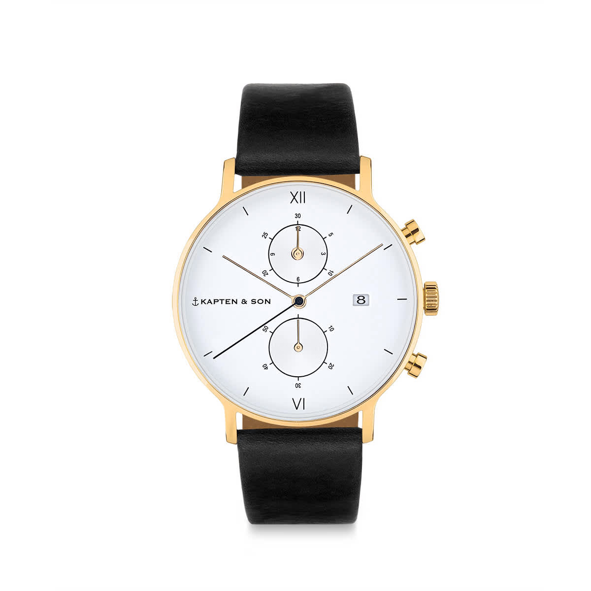 Chrono Small Gold Black Leather_thumbnail_0