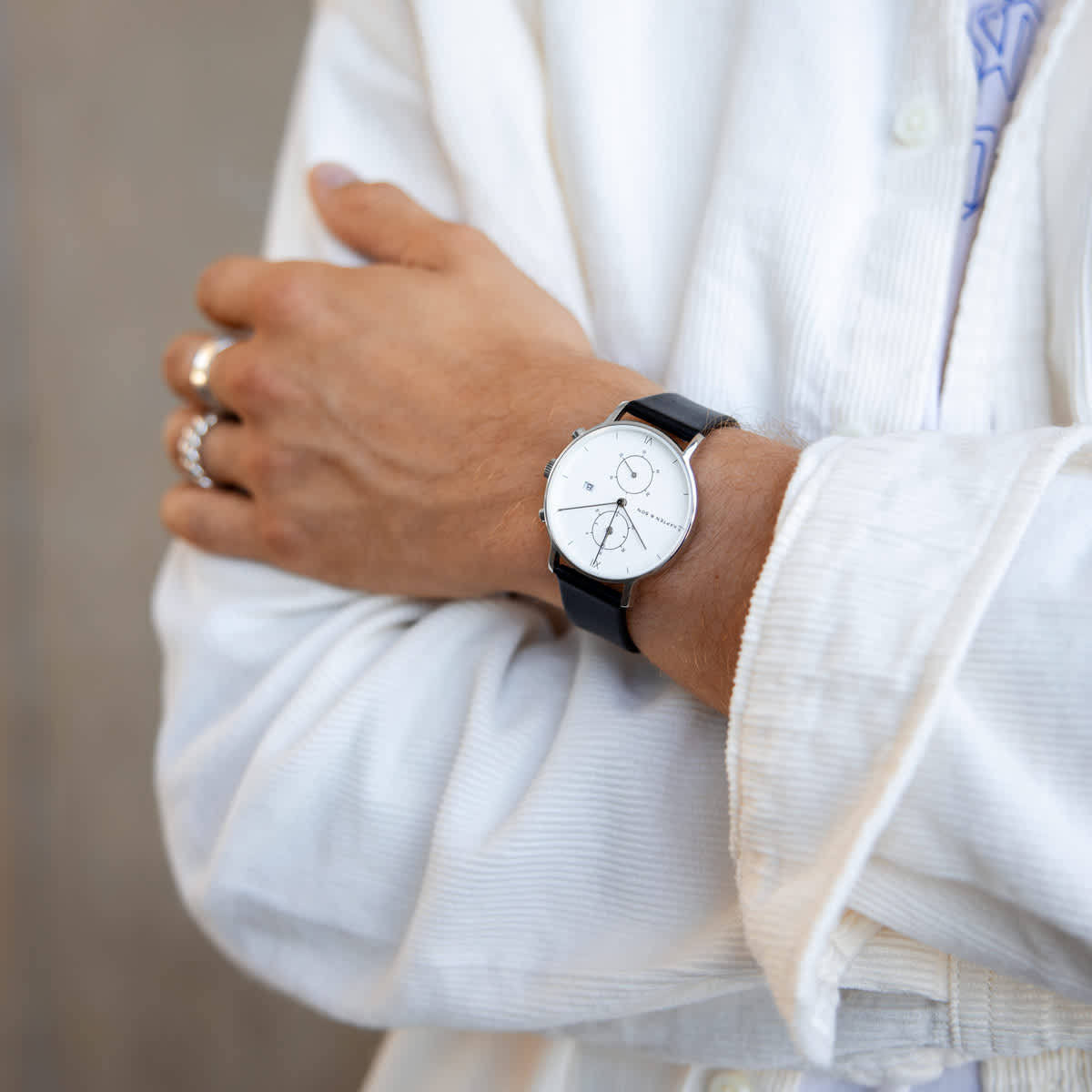 Chrono Silver Black Leather_thumbnail_5