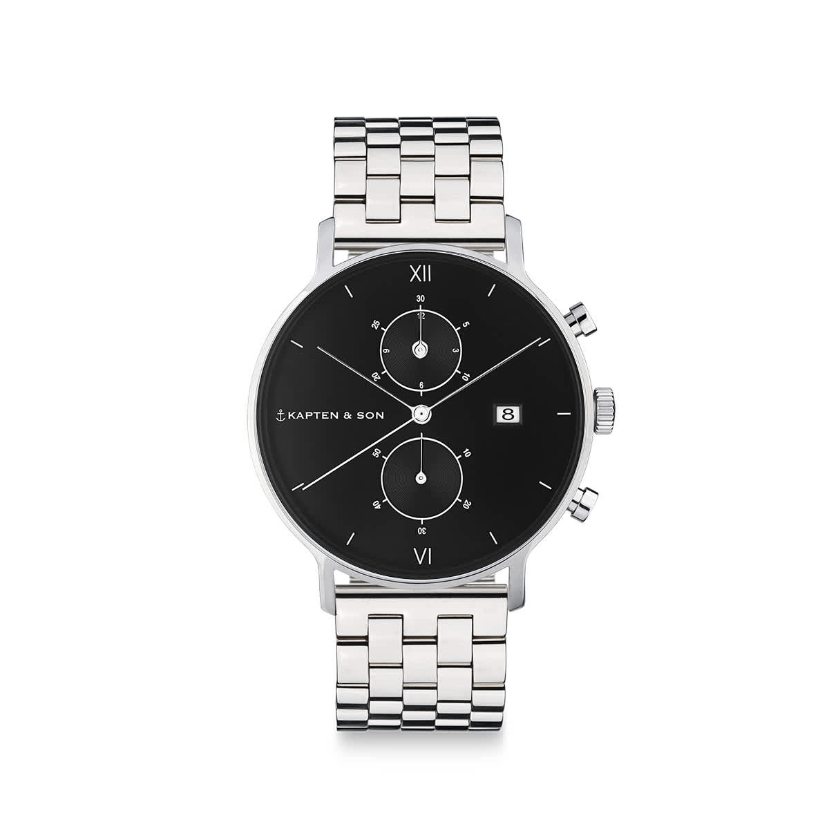 Chrono Small Silver Black Steel_thumbnail_0