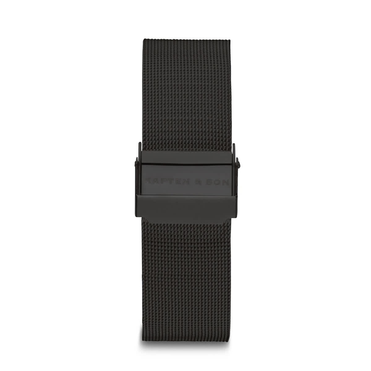 Mesh Strap Black Midnight Uhrenarmbander Kapten Son