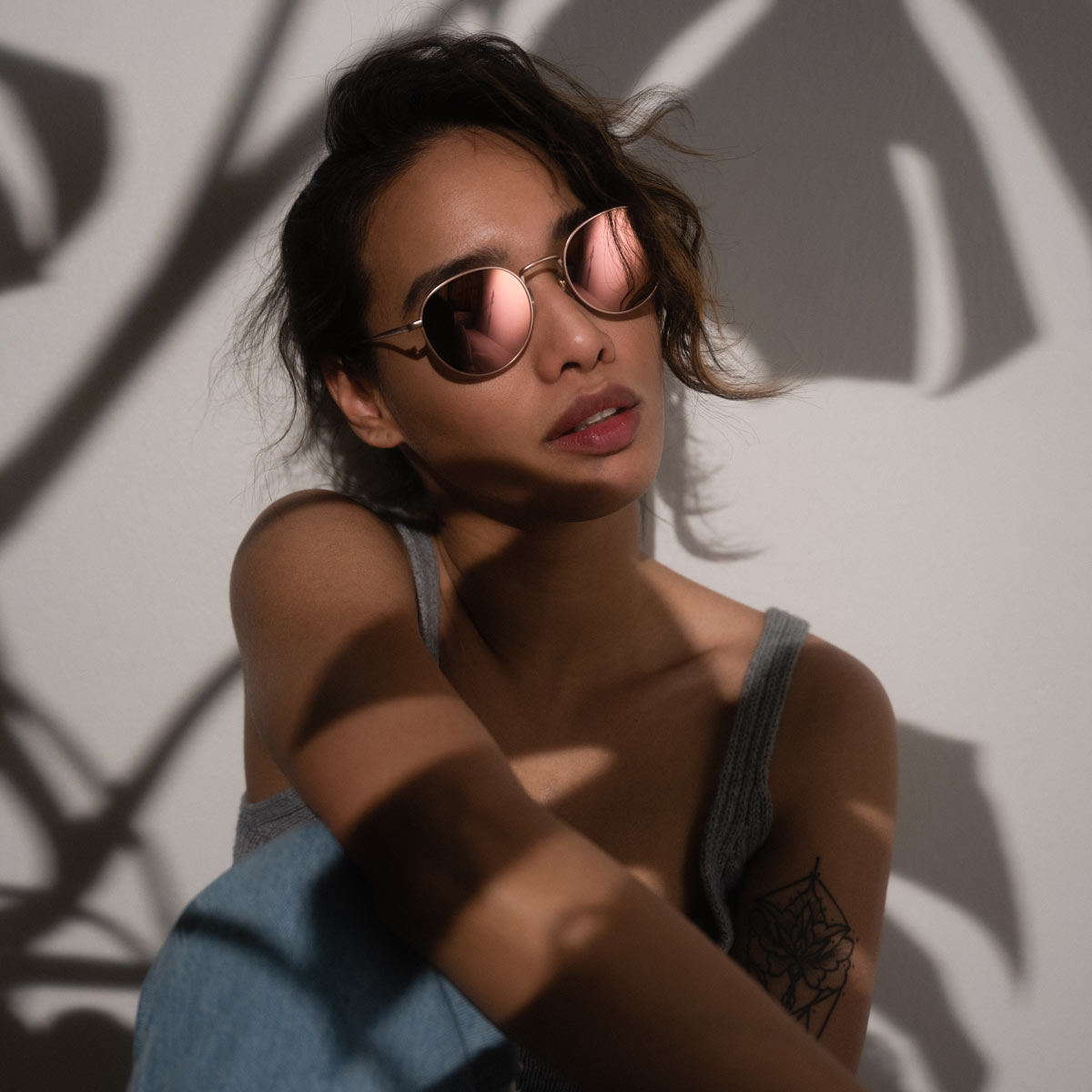 Pink mirrored Clearance