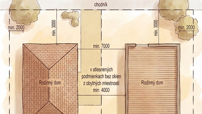 Poschodové domy na úzky pozemok