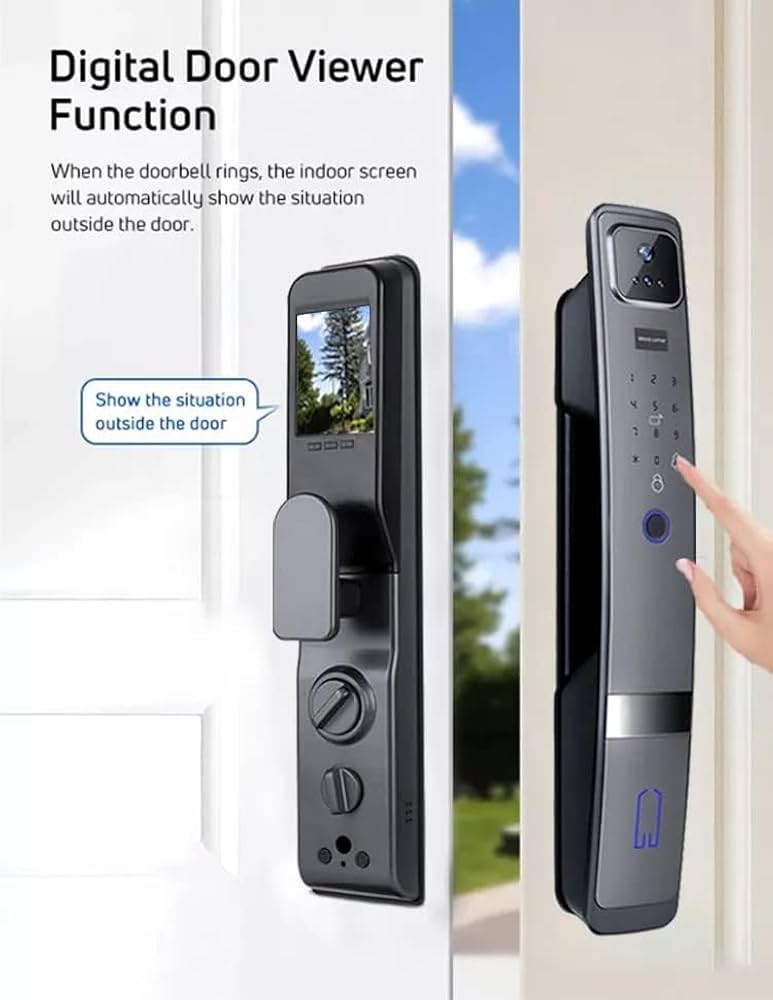 CHRON- H20-P Smart Fingerprint Door Lock With Face Identification And Card Unlock Function