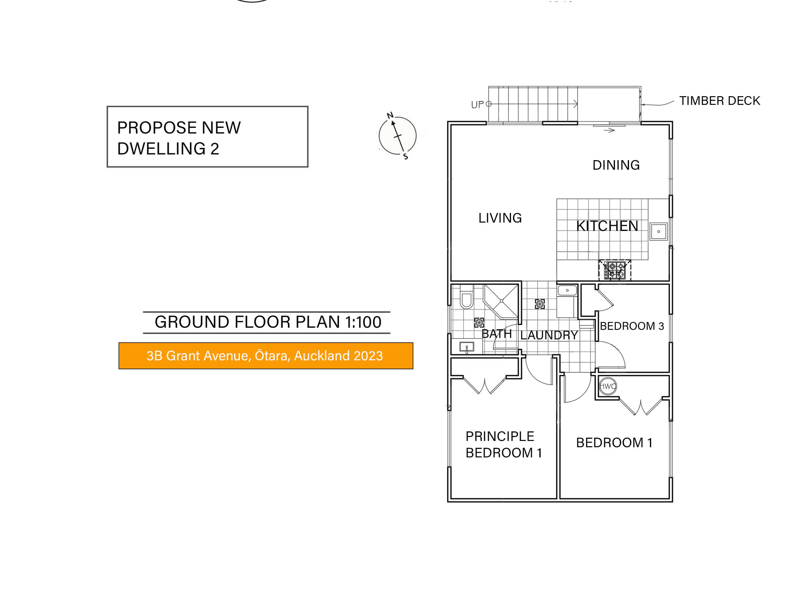 3B Grant Avenue, Ōtara, Auckland 220823 - Floor plan
