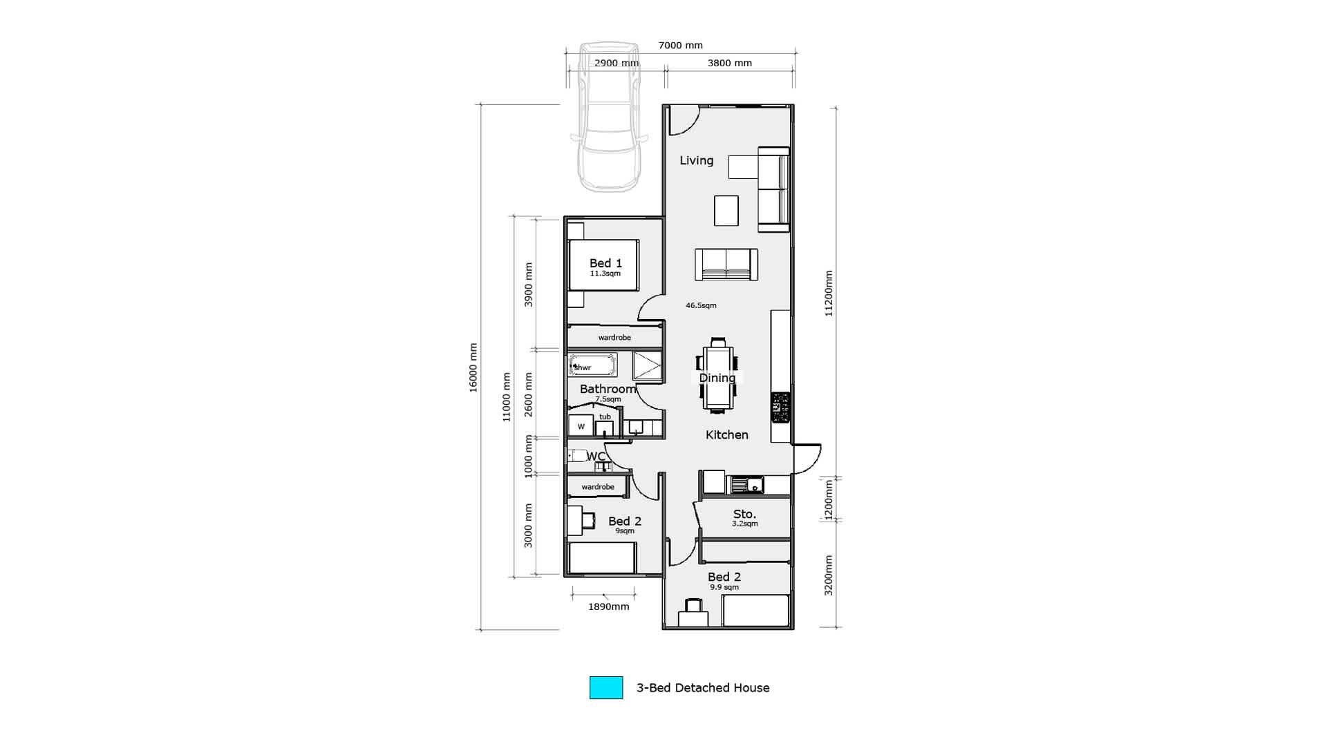 3 Bed Detached House