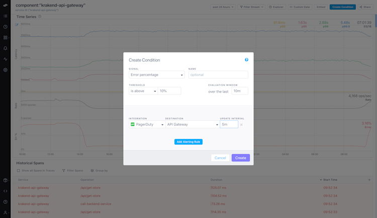Managing SLOs and SLIs in Lightstep