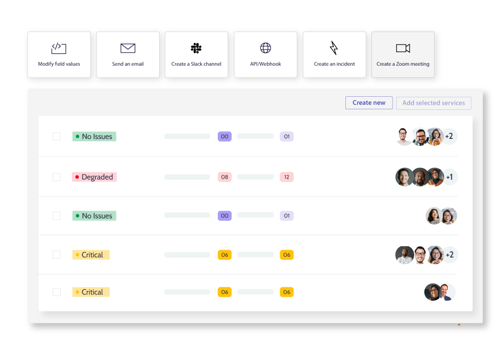 Automate response actions