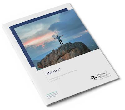 Brochure MiFID Integrating sustainable preferences