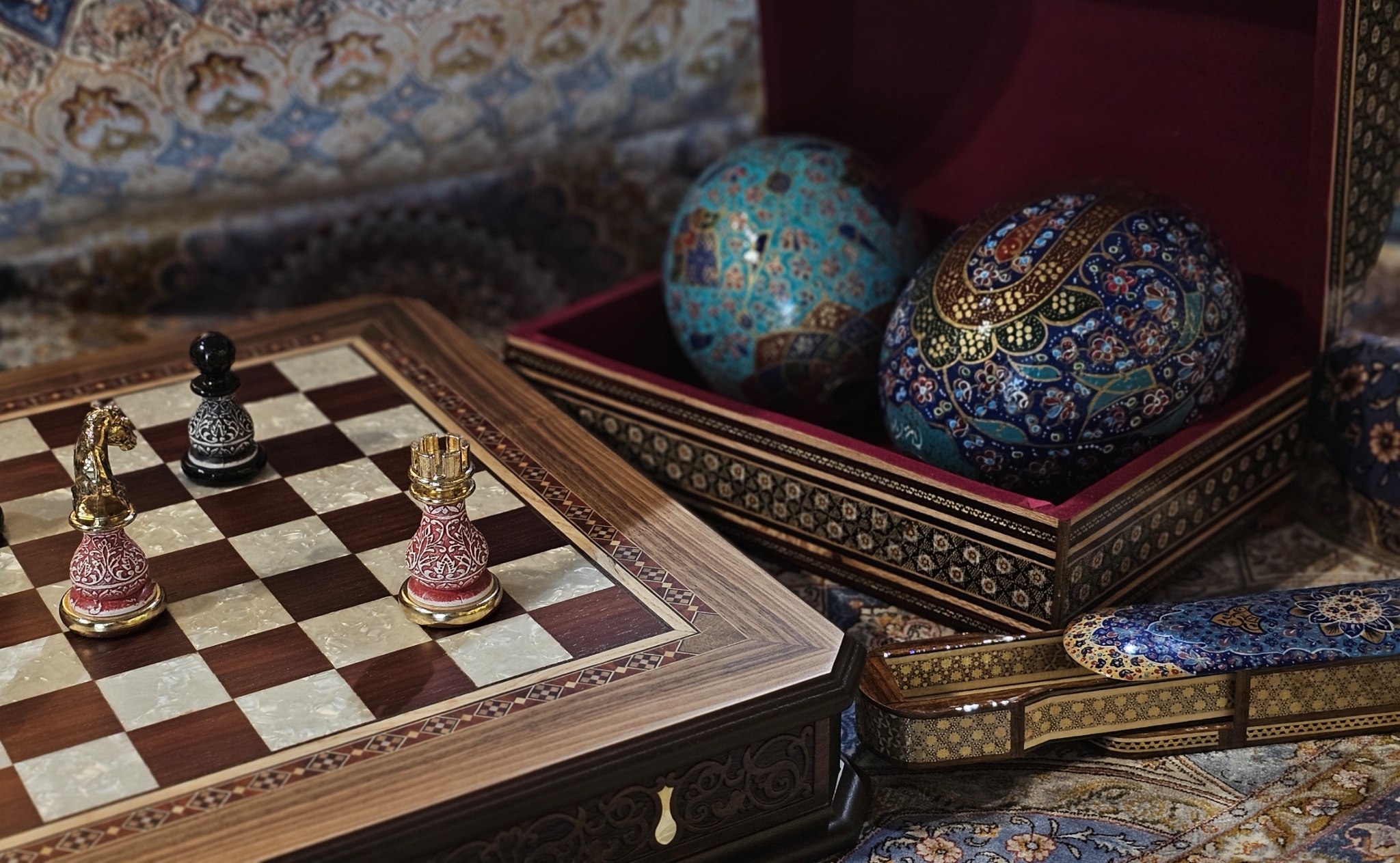 Khatam Marquetry Jewelry Box