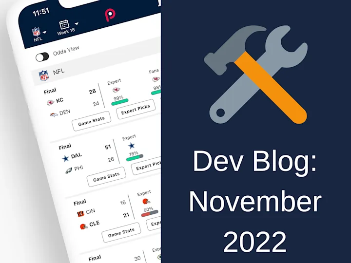 Dev Blog: November 22 - Underdog tables and new menus