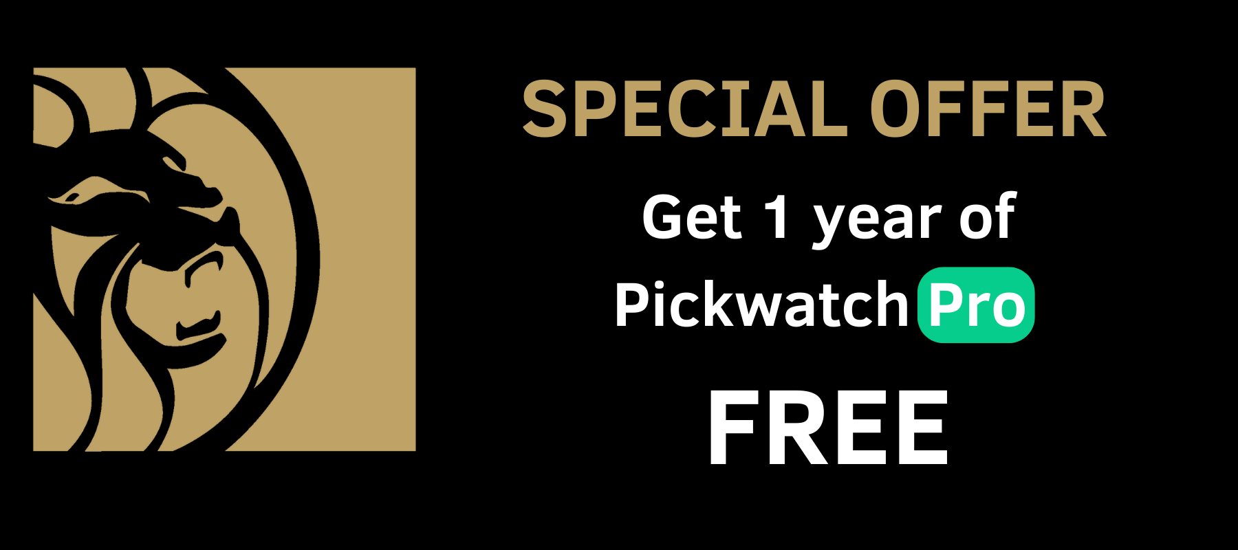 NFL Pickwatch - Offer ending 20th Jan: Get a year of Pickwatch Pro FREE  with BetMGM
