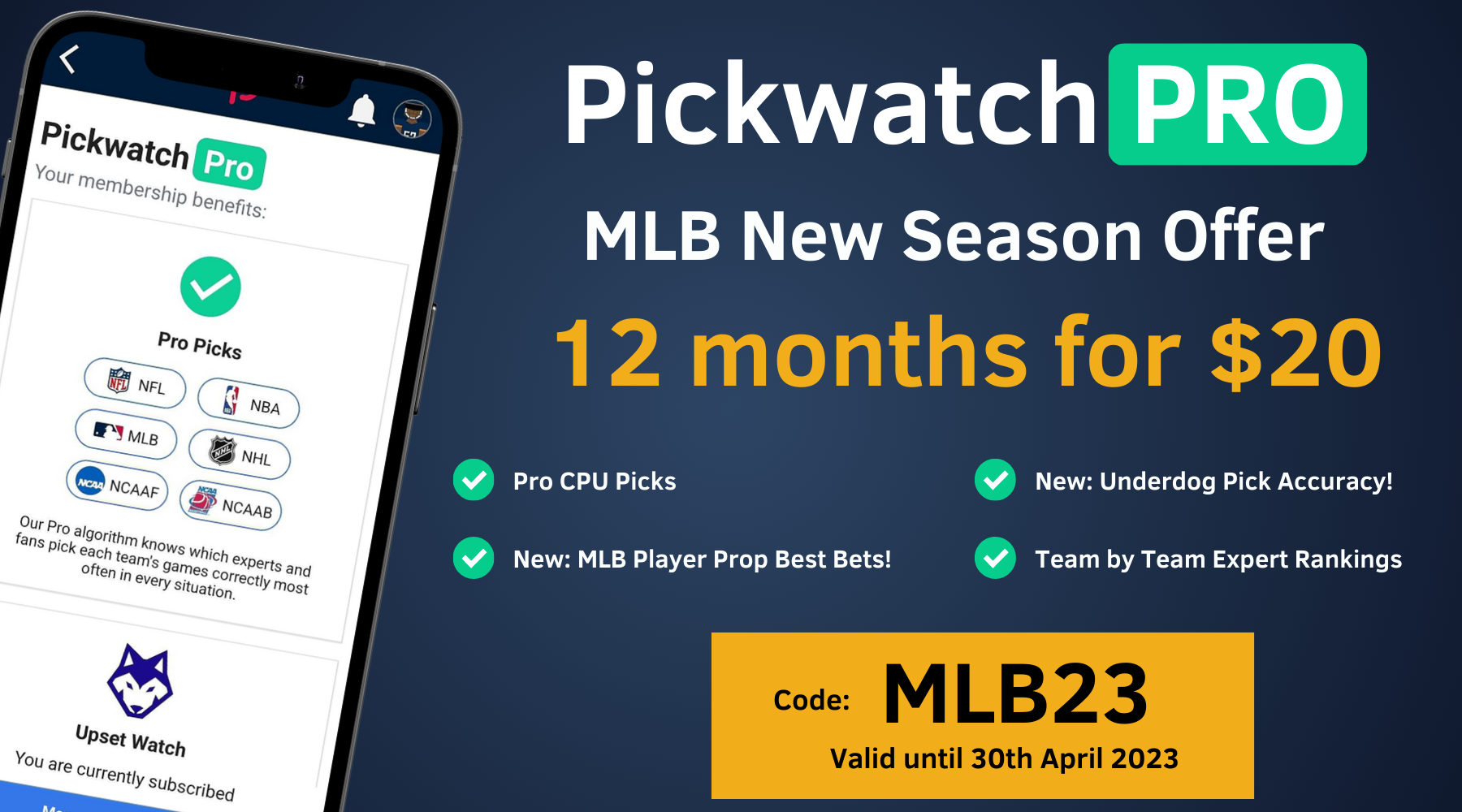 MLB Pickwatch - Monday, June 26 2023 Over/Under MLB picks from