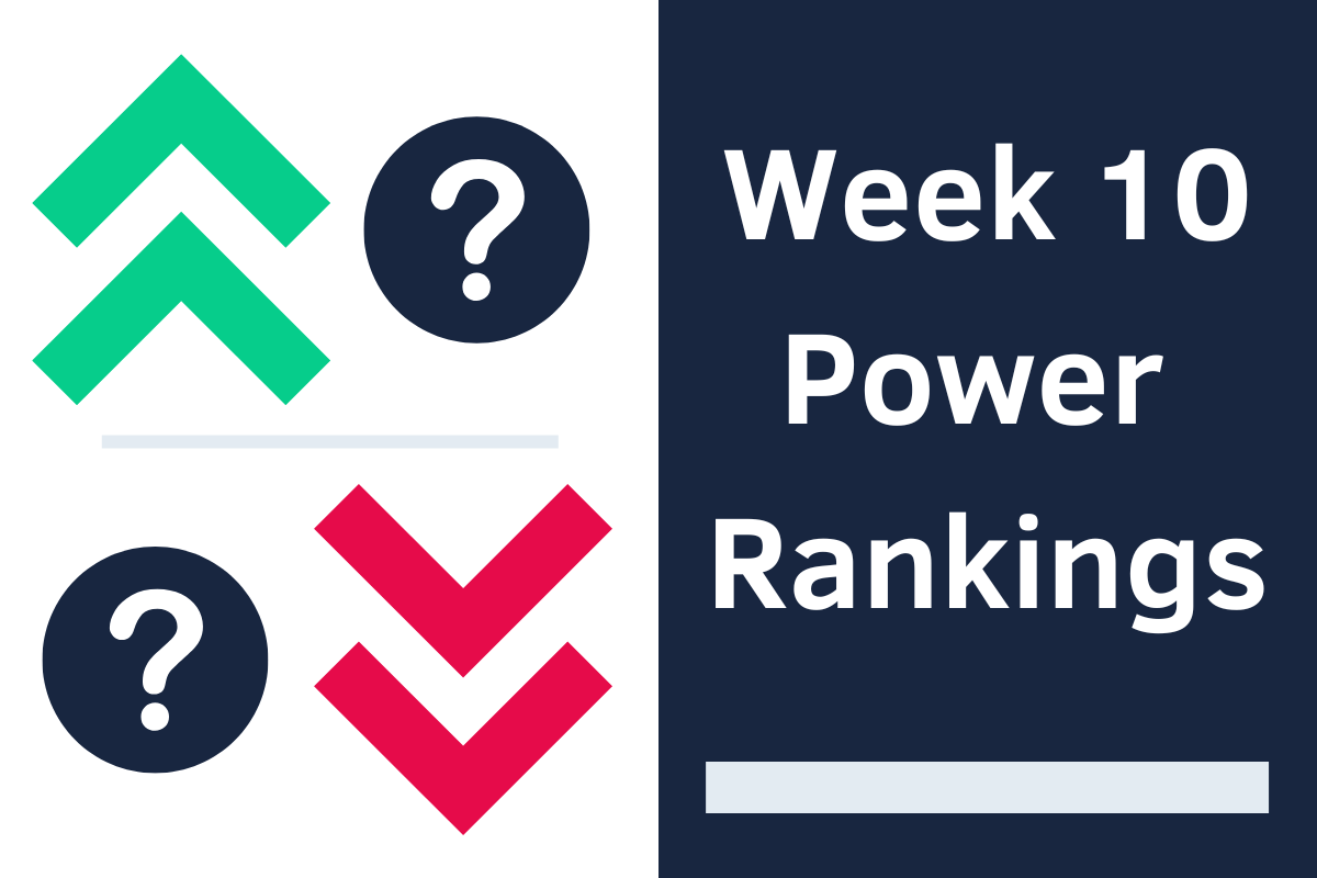 NFL Pickwatch NFL Power Rankings Week 10