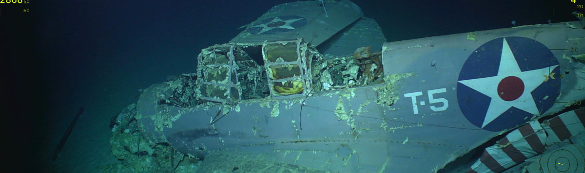 Wreck Of Aircraft Carrier Uss Lexington Located In Coral Sea