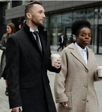 Doing business face to face.