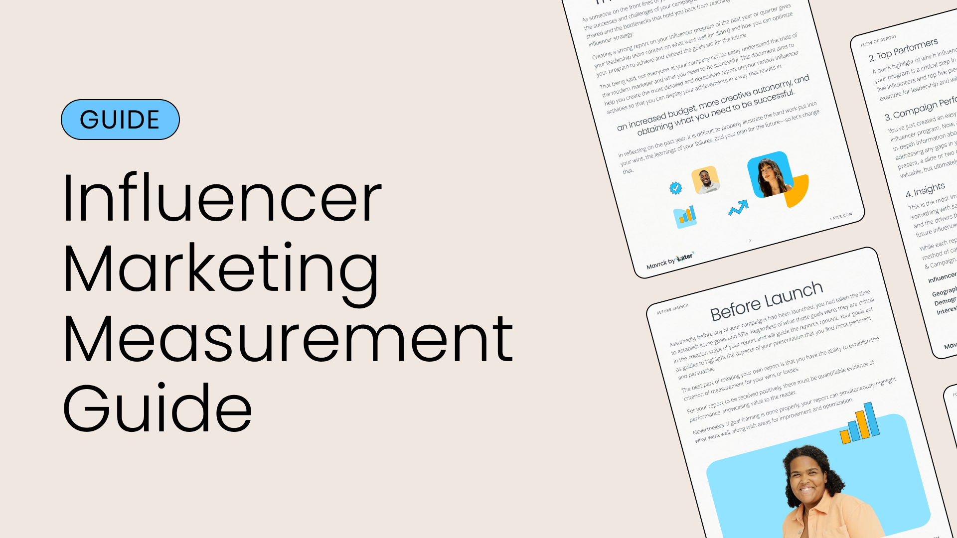 Free influencer marketing guide to campaign measurement and reporting.