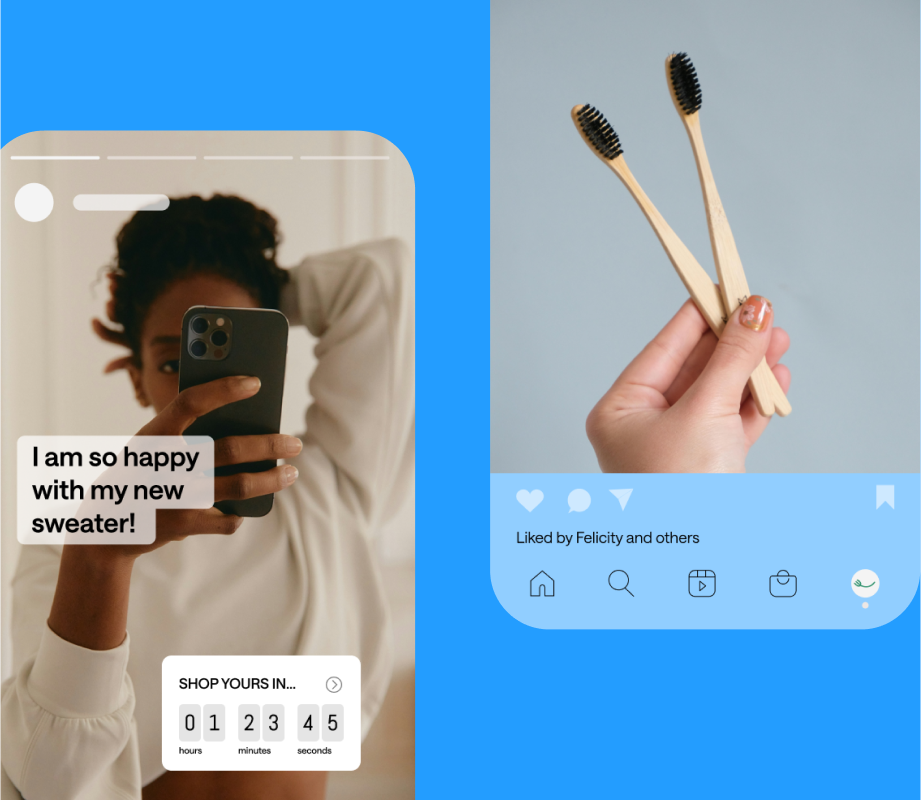Collage of screenshots from brand ambassador programs