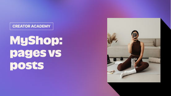 MyShop Pages vs Posts  thumbnail