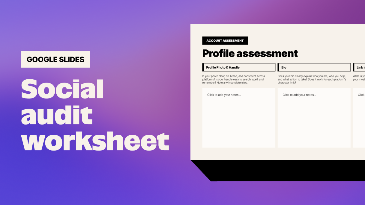 Free social media audit worksheet  thumbnail
