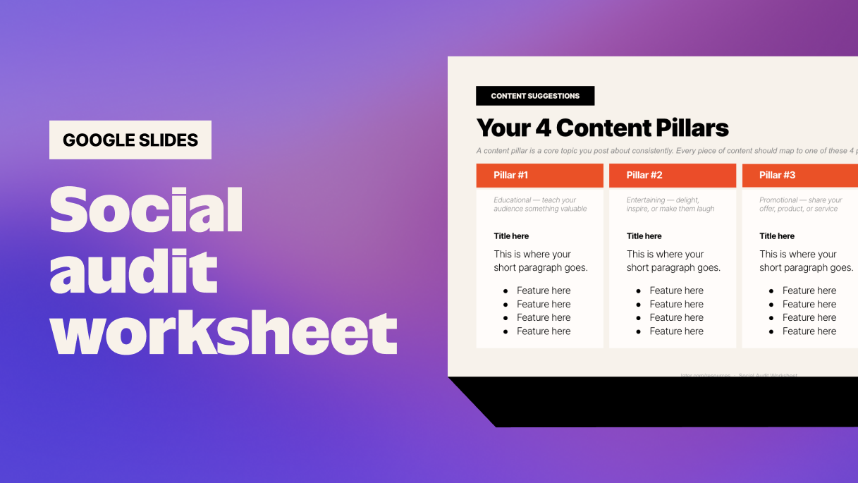 Free social media audit worksheet  thumbnail