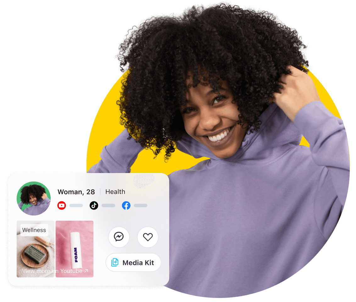 Creator signs up for Later Influencer Database to connect with brands