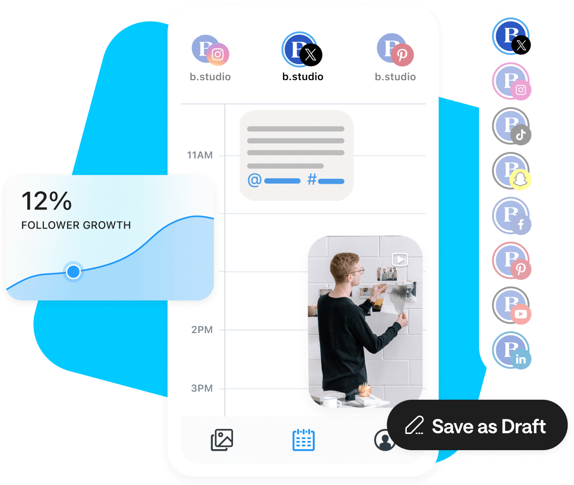 Use Later’s Twitter Scheduler to schedule tweets alongside your other social platforms and evaluate performance
