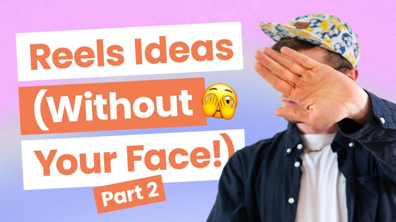 YouTube thumbnail for Instagram Reels Ideas without showing face part 2 video