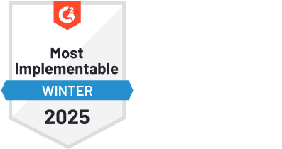 G2 Most Implementable Winter 2025 logo