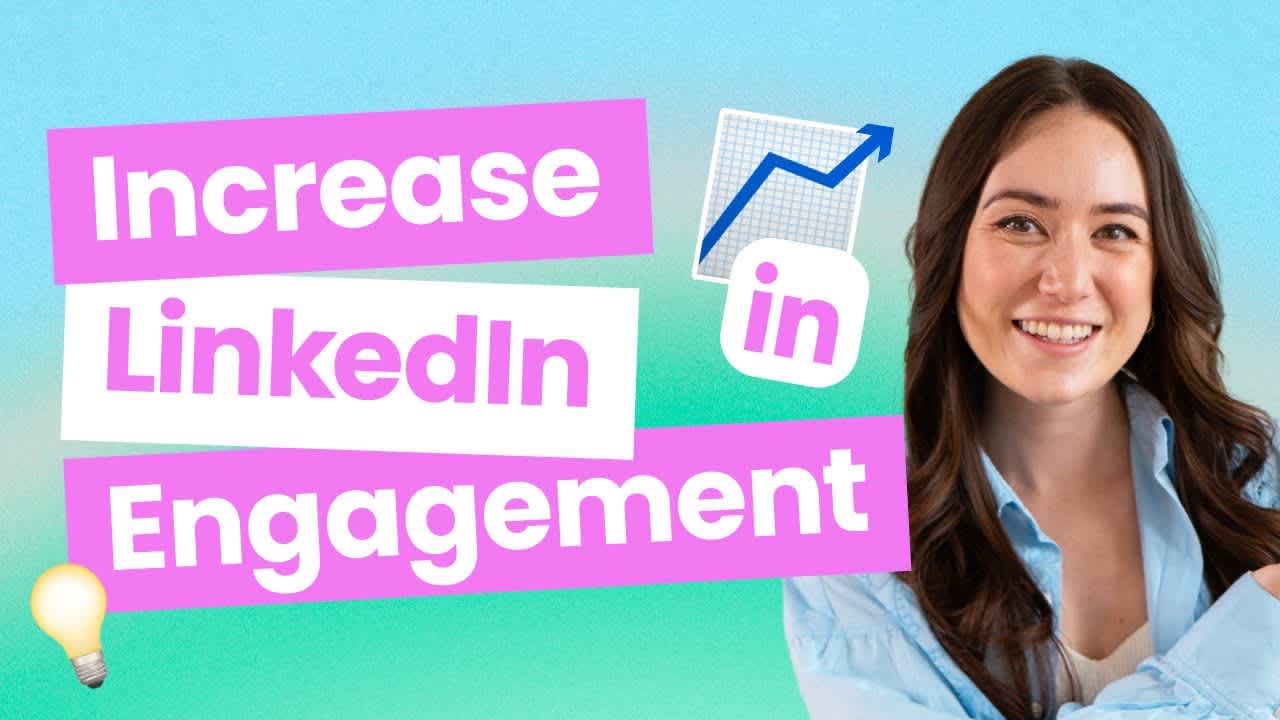 Youtube thumbnail for how to improve LinkedIn engagement and reach video