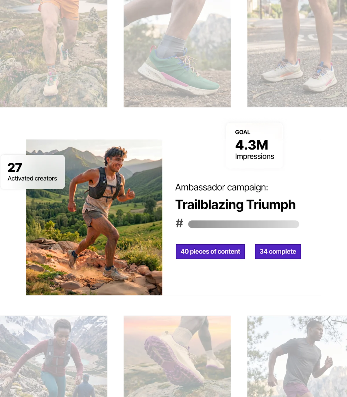 Trailblazing Triumph ambassador campaign overview