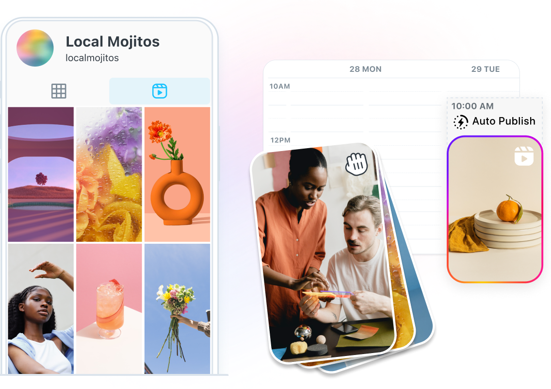 Local Mojitos usa Later para programar Reels y publicar automáticamente en Instagram