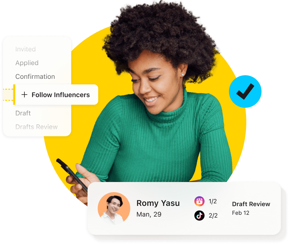 Marketing Manager builds customizable campaign workflows with the Later Influencer Management Platform