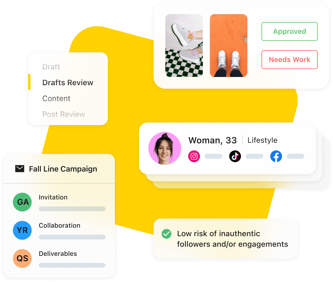 Campaign approval and relationship management features within the Later Influencer Management Platform