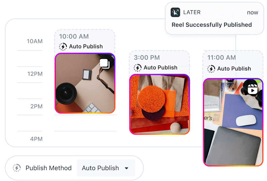 Auto Post on Instagram: Schedule Posts & Reels | Later