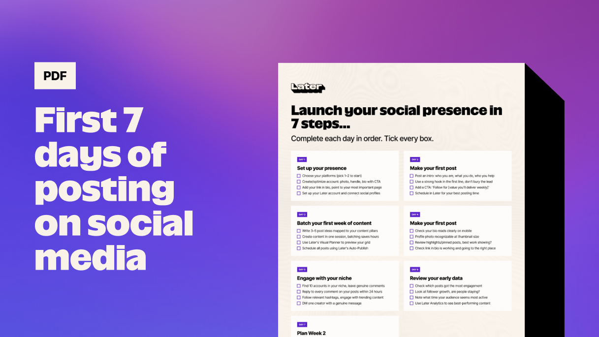 Free checklist: launch your social presence in 7 steps thumbnail