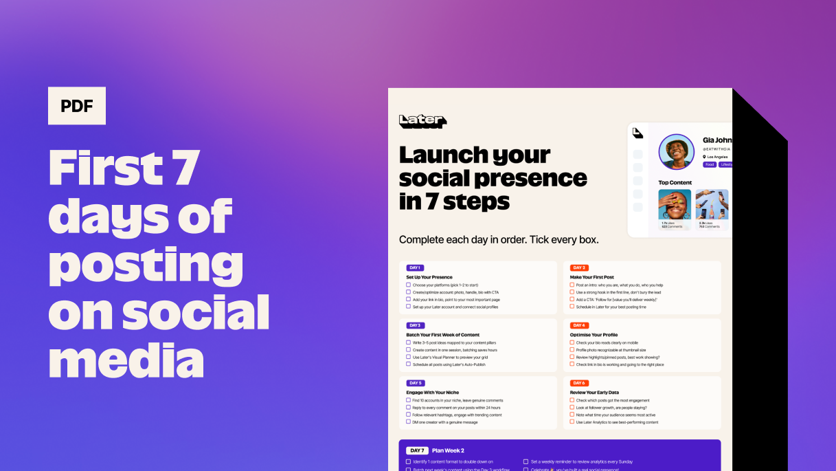 Free checklist: launch your social presence in 7 steps thumbnail