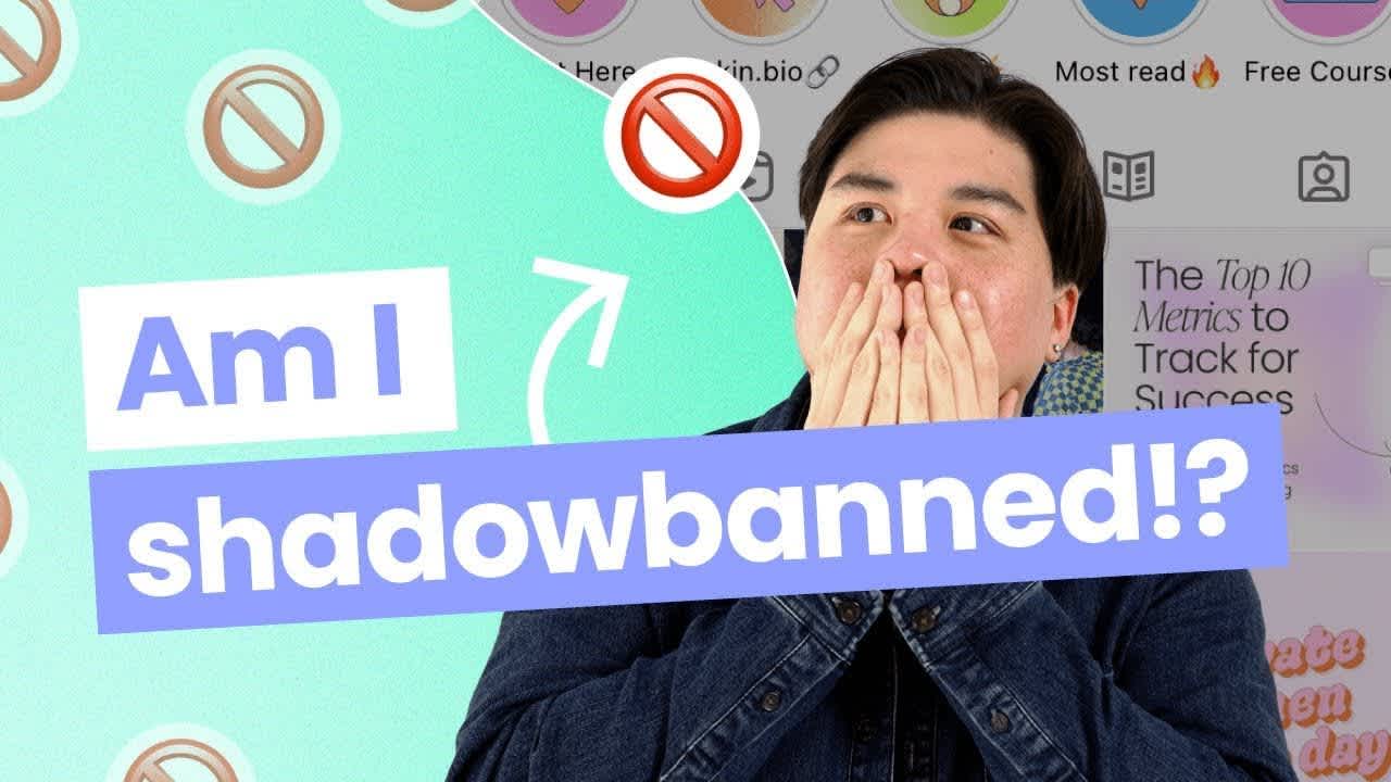Youtube thumbnail for what is an Instagram shadowban video