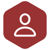 Person Icon Inverted Hexagon