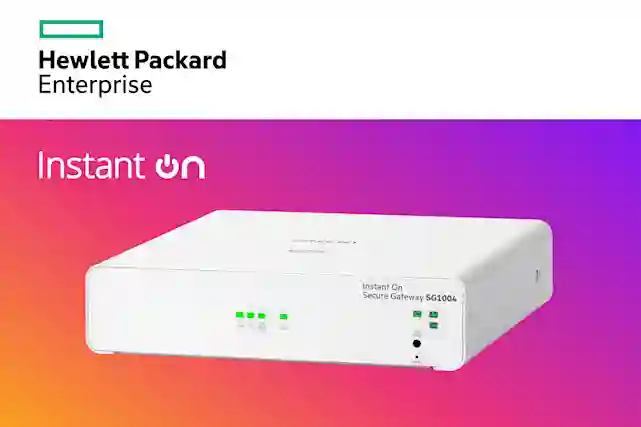Reititin. Teksti: Hewlett Packard Enterprise, Instant On.