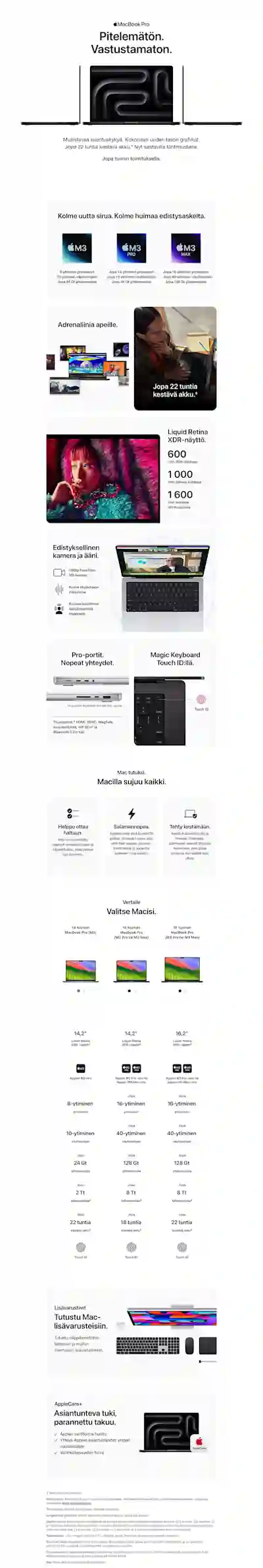 Apple MacBook Pro - Jopa tunnin toimituksella.