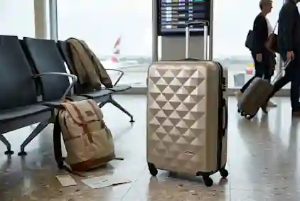 Suitcase at the airport