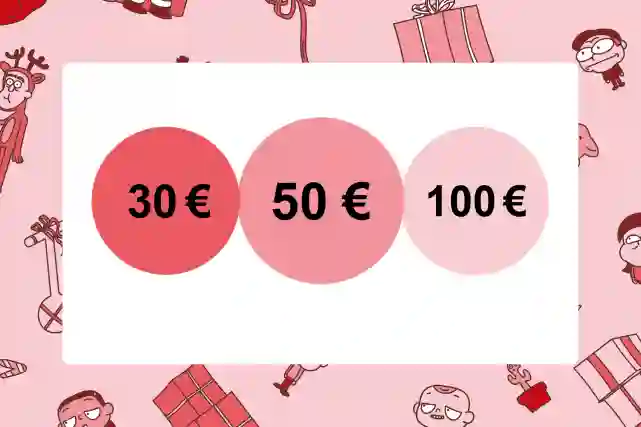 Joululahjat eri budjeteilla: 30 €, 50 € ja 100 €