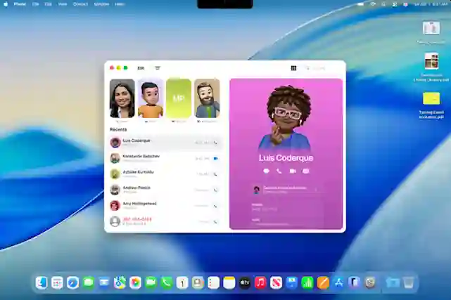 Kuvassa MacOS työpöytä vaalealla taustalla
