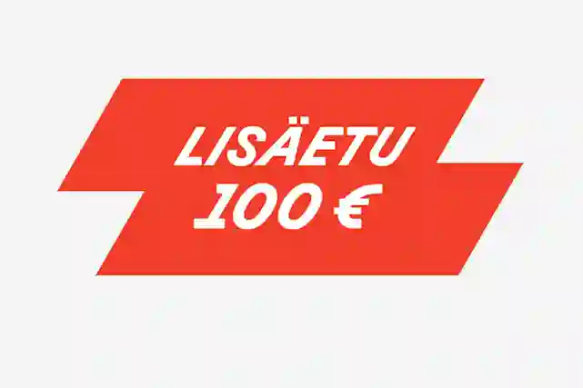 Pallura, jossa teksti:"Cashback -100 €".
