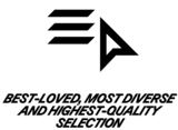 Text: "Our most popular, versatile, and high-quality selection" next to a hamburger menu icon and a mouse cursor.
