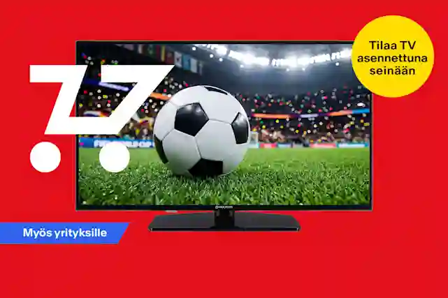 Televisio ja nopea ostoskärry. Tilaa TV asennettuna seinään. Myös yrityksille.
