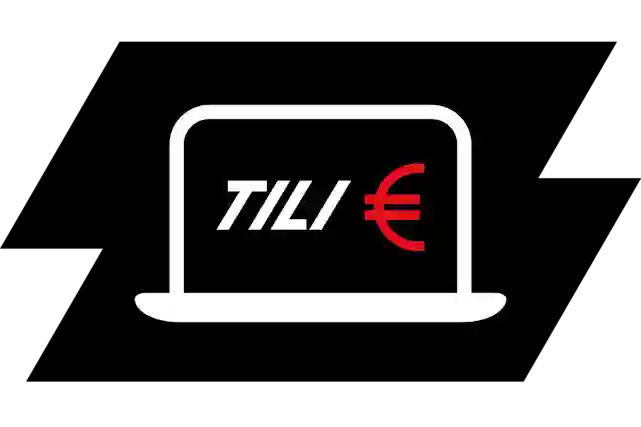 Verkkokauppa.com Tili och en eurosymbol på en bärbar dators skärm.