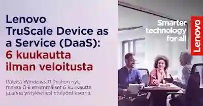 Lenovo DaaS 6 kuukautta ilman veloitusta