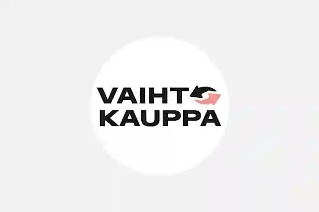 Iso valkoinen pallura, jossa keskellä Vaihtokauppa-logo. Verkkokauppa.comiin voit tuoda vanhat laitteesi vaihdossa.